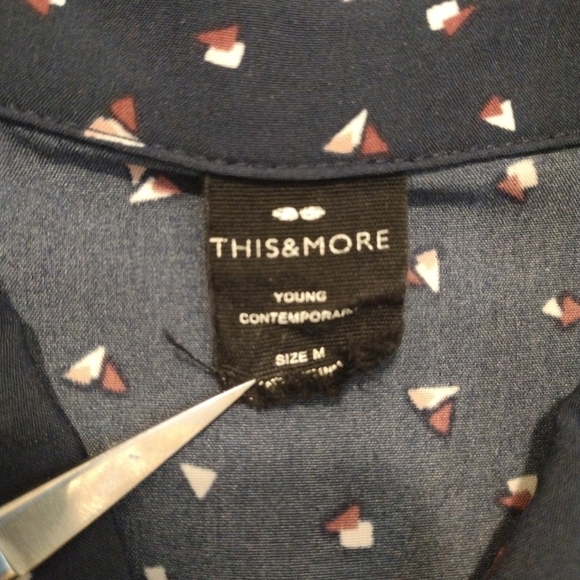 This&More - Back Tie Button Down Shirt - Picture 9 of 11